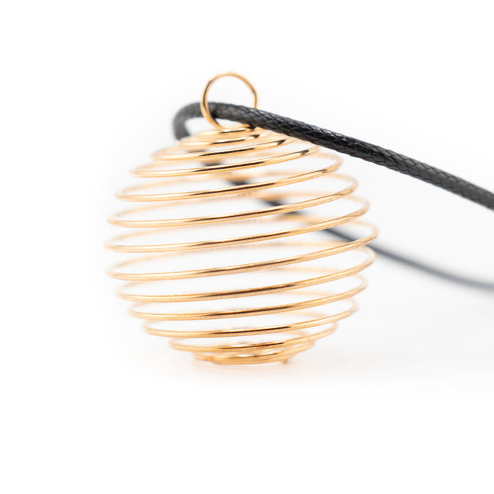 Spirit Weaver Gold-Metal Wire Pendant - Harmony, Elegance, Energy Enhancing Necklace