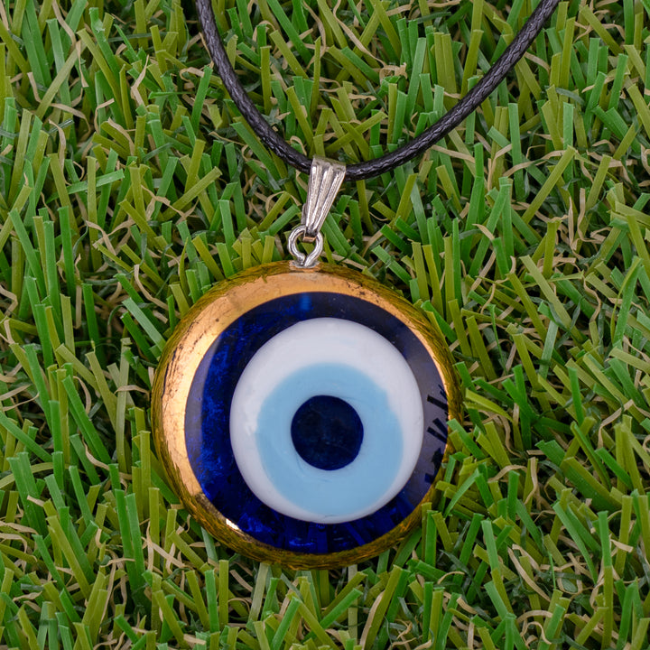 Protective Nazar/Evil Eye Pendant Necklace - Gold Plated Elegance for Serenity