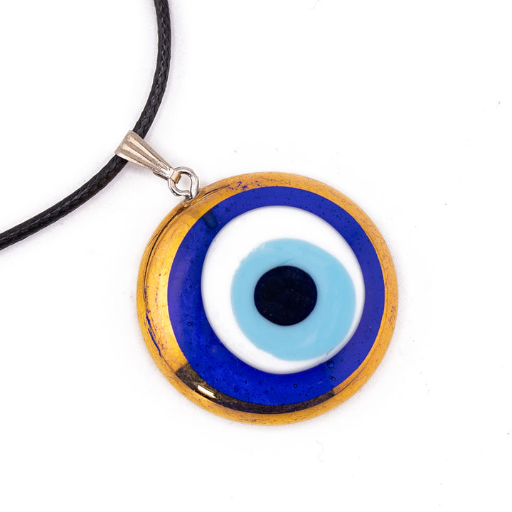 Protective Nazar/Evil Eye Pendant Necklace - Gold Plated Elegance for Serenity