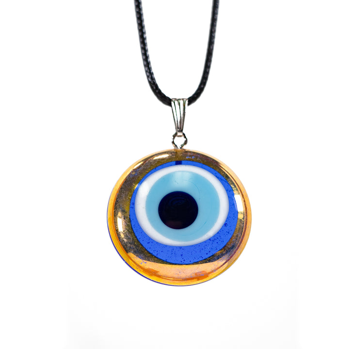 Protective Nazar/Evil Eye Pendant Necklace - Gold Plated Elegance for Serenity