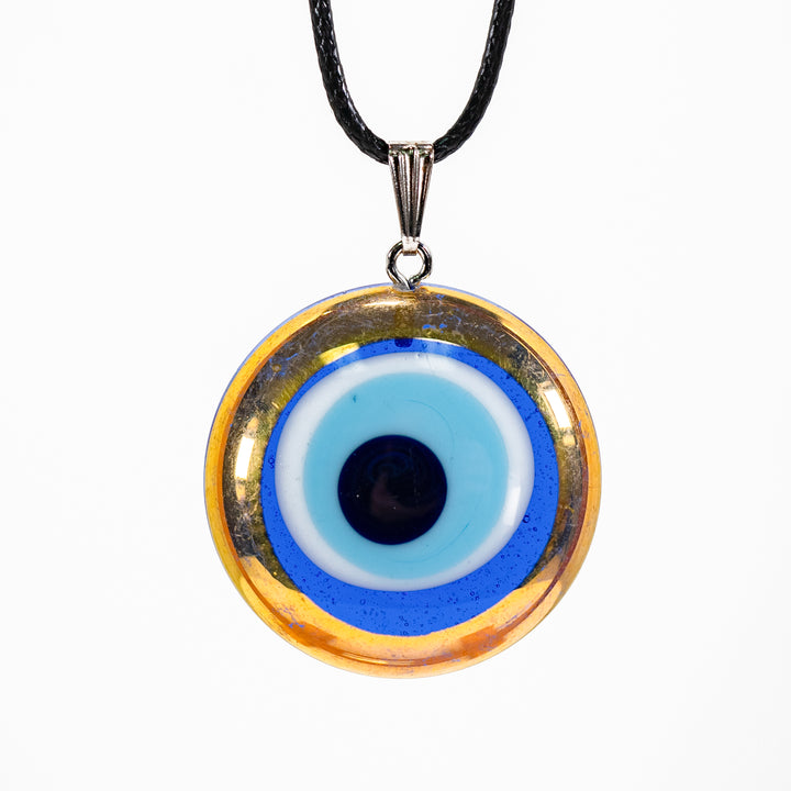 Protective Nazar/Evil Eye Pendant Necklace - Gold Plated Elegance for Serenity