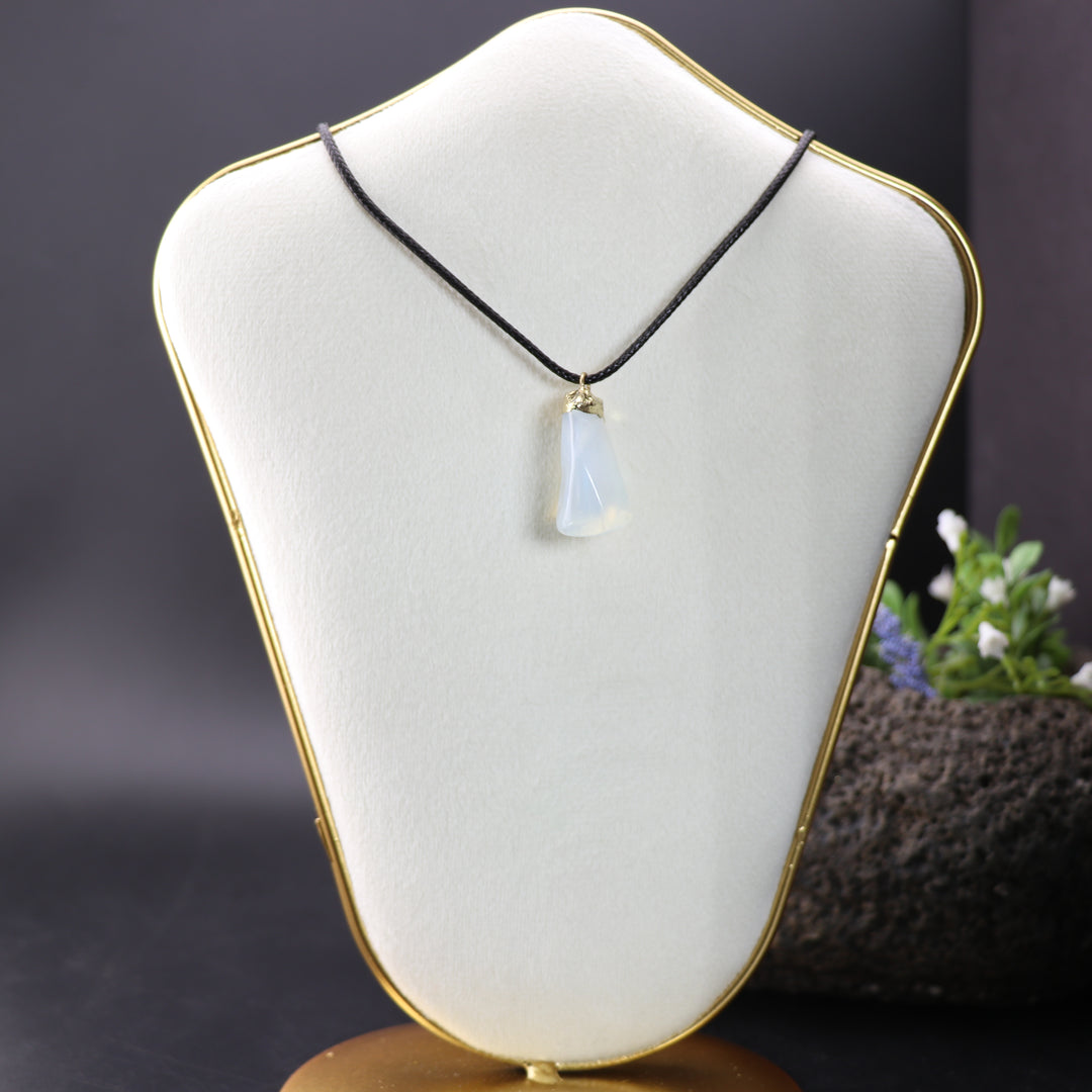 Handcrafted Natural Opalite Gemstone Pendant Necklace