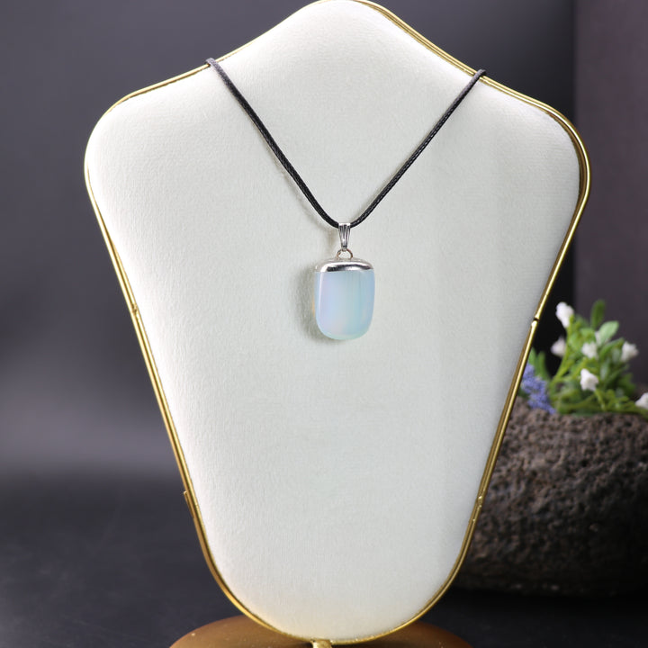 Handcrafted Natural Opalite Gemstone Pendant Necklace