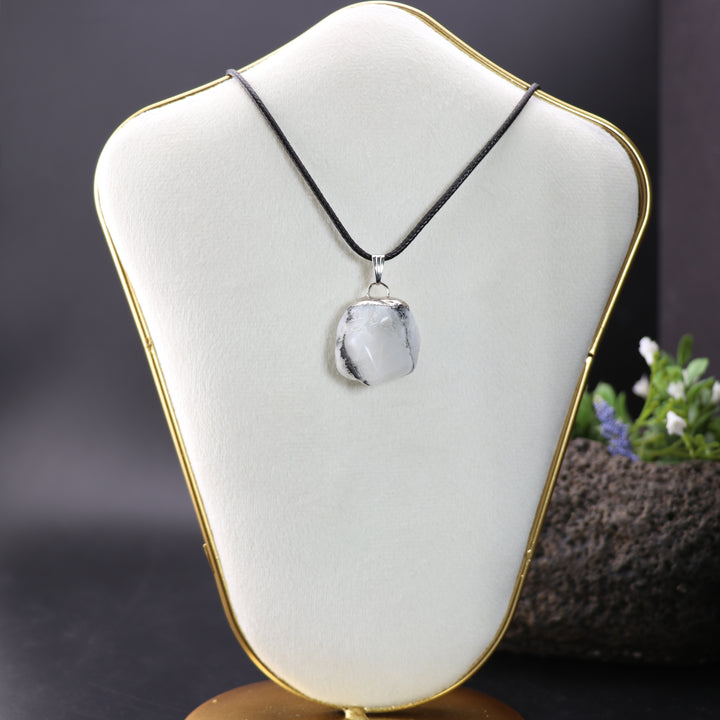 Handcrafted Natural Tourmaline Quartz Gemstone Pendant Necklace