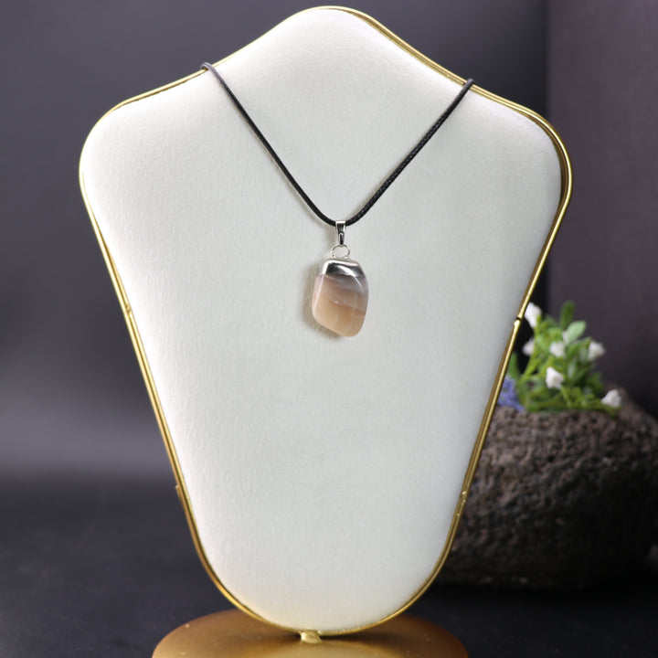 Handcrafted Natural Moonstone Gemstone Pendant Necklace