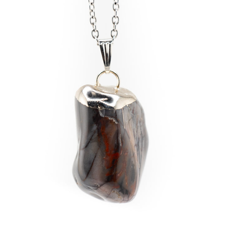 Handcrafted Natural Argentina Onyx Gemstone Pendant Necklace