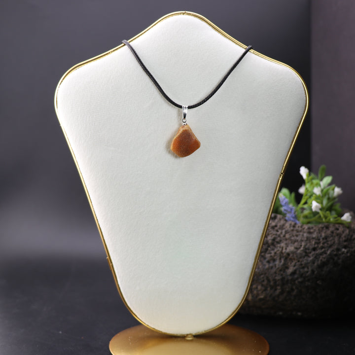 Handcrafted Natural Baltic Amber Gemstone Pendant Necklace