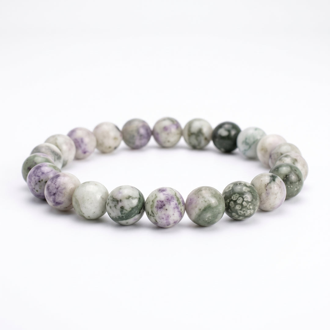 Peace Jade Metal-Free Stretch Bracelet – 8mm Serenity & Harmony Stone Jewelry
