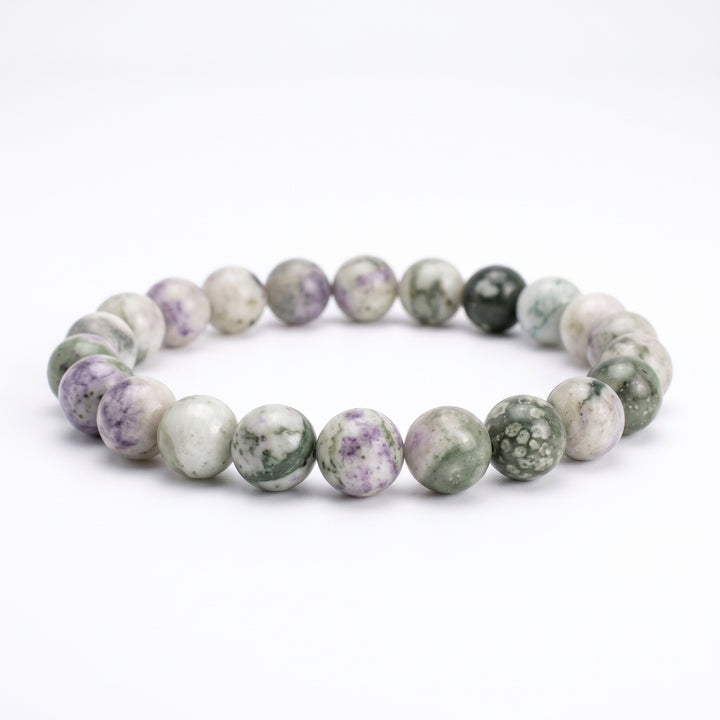 Peace Jade Metal-Free Stretch Bracelet – 8mm Serenity & Harmony Stone Jewelry