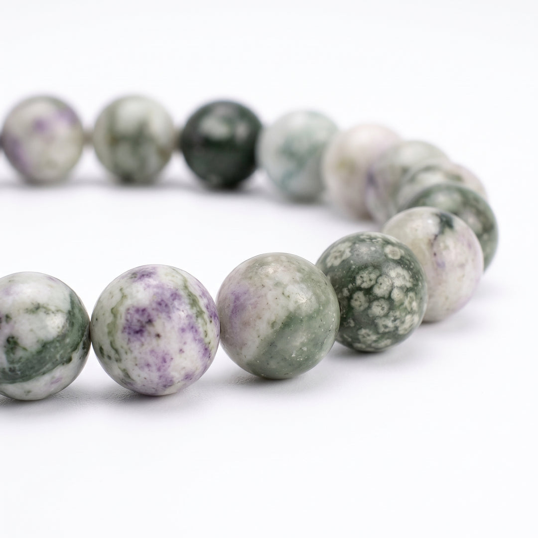 Peace Jade Metal-Free Stretch Bracelet – 8mm Serenity & Harmony Stone Jewelry