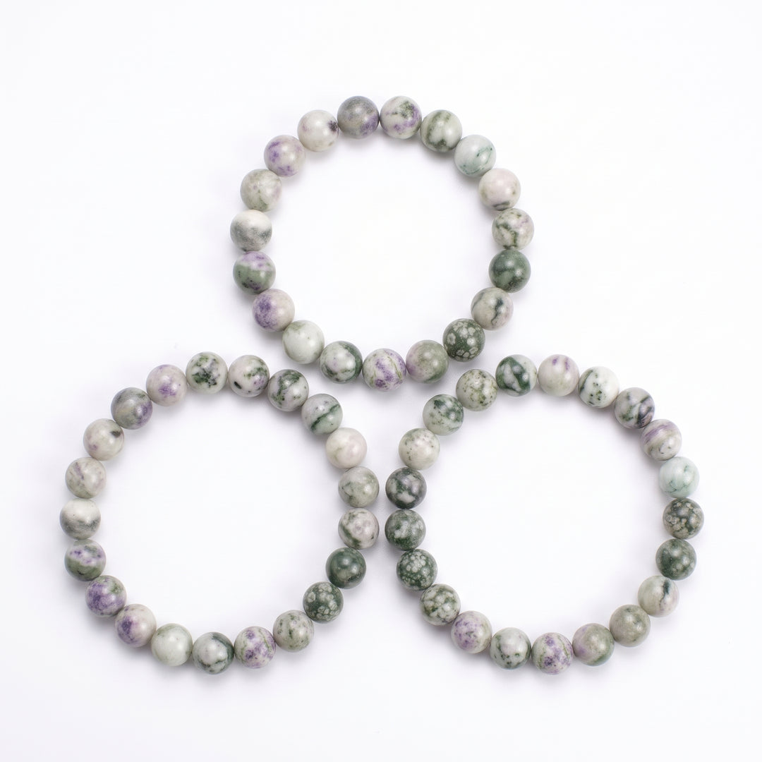 Peace Jade Metal-Free Stretch Bracelet – 8mm Serenity & Harmony Stone Jewelry