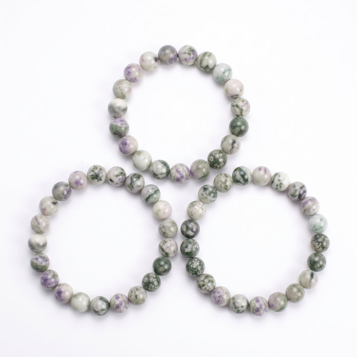 Peace Jade Metal-Free Stretch Bracelet – 8mm Serenity & Harmony Stone Jewelry