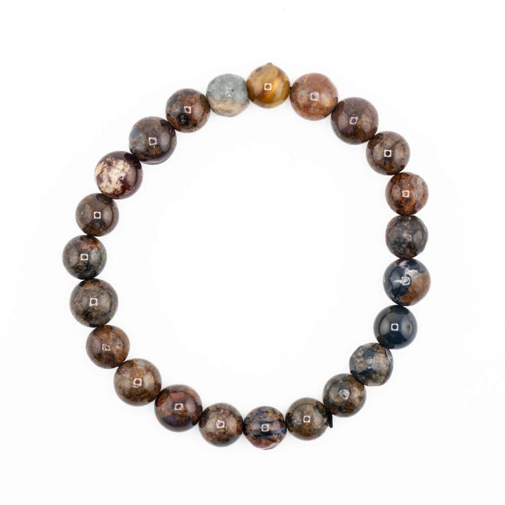 Pietersite Metal-Free Stretch Bracelet – 8mm Transformational Stone Jewelry