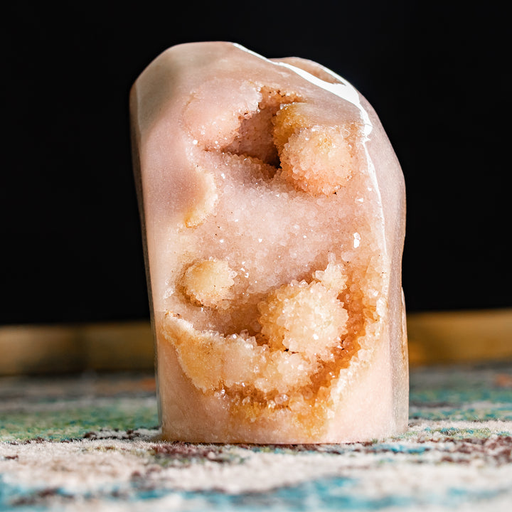 Pink Amethyst Druzy Sculpture | 4.7 lbs