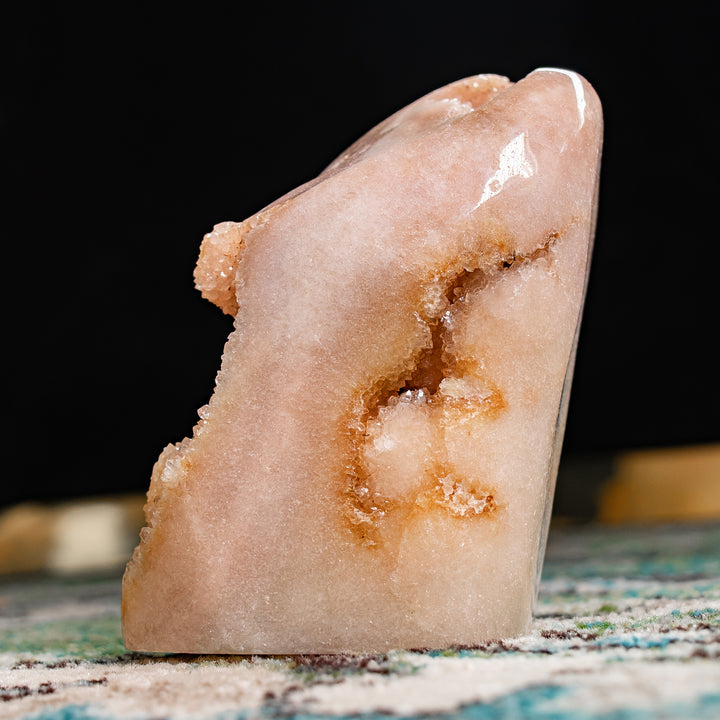Pink Amethyst Druzy Sculpture | 4.7 lbs
