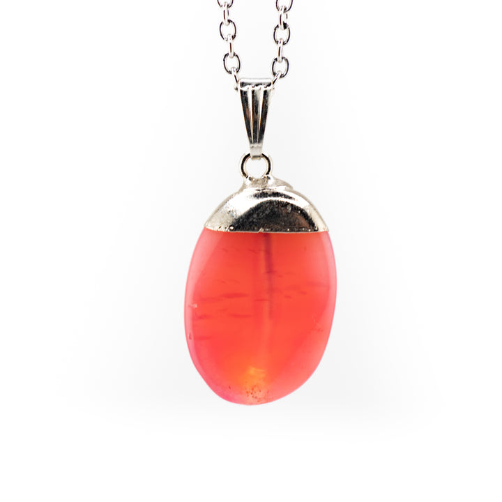 Pink Agate Geode Pendant – Heart Chakra Crystal for Love, Joy & Emotional Healing