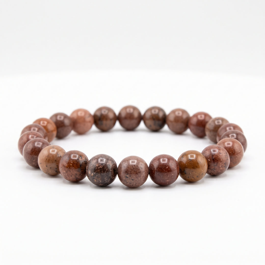 Purple Aventurine Metal-Free Stretch Bracelet – 8mm Calming Stone Jewelry