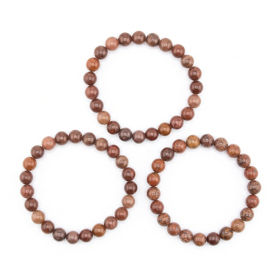 Purple Aventurine Metal-Free Stretch Bracelet – 8mm Calming Stone Jewelry