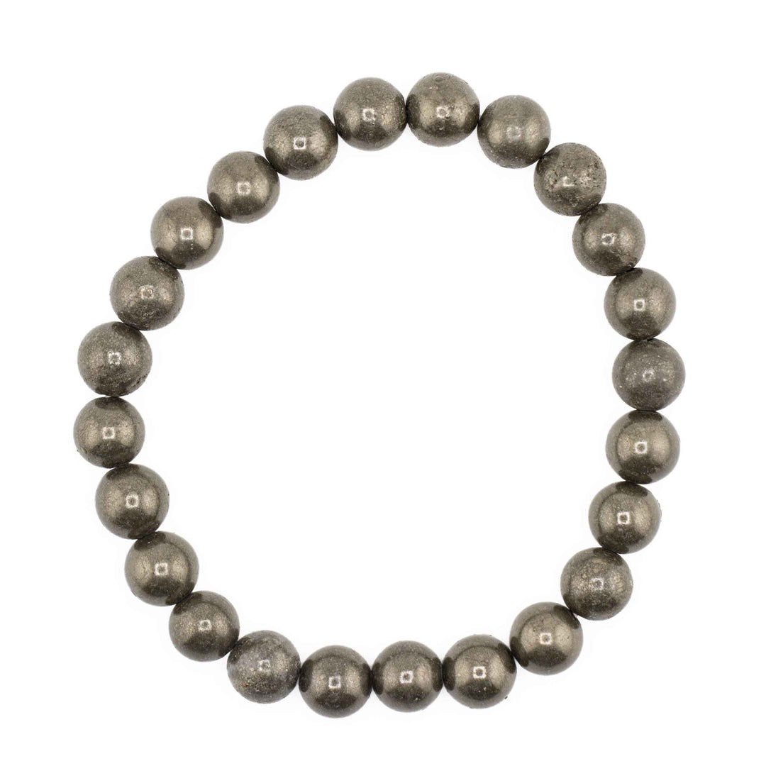 Matte Frosted Black Onyx beaded stretch bracelet featuring smooth, non-reflective round black gemstone spheres on a white background