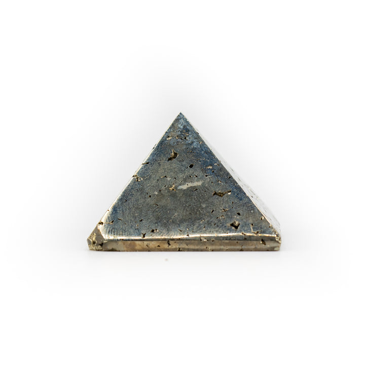 Mini Pyrite Pyramid – Abundance Magnet & Energy Shield