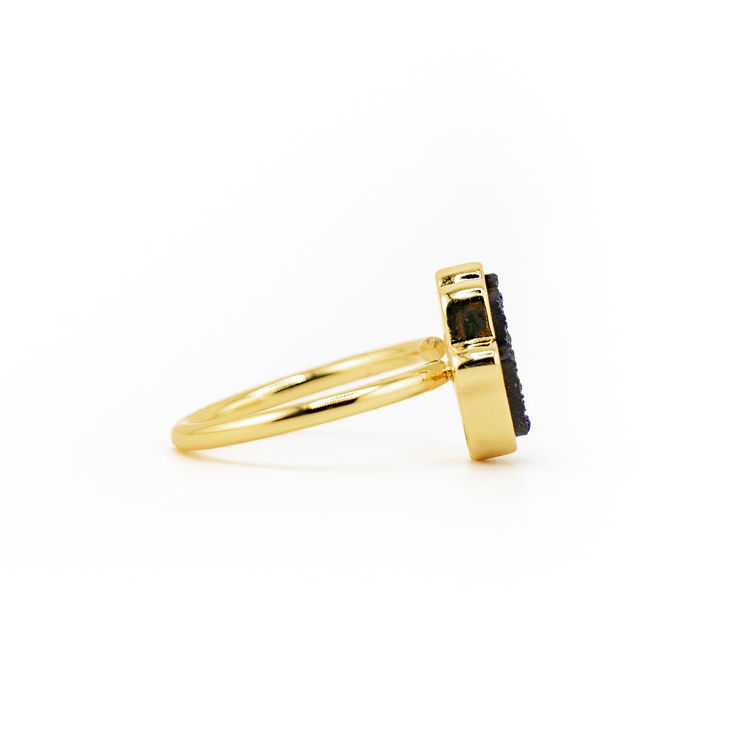 Hand Shaped Druze Ring for Women & Men - Gemstone Ring Jewelry Gift