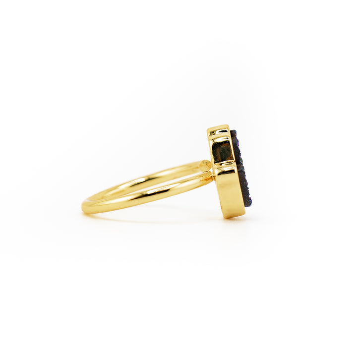 Hand Shaped Druze Ring for Women & Men - Gemstone Ring Jewelry Gift