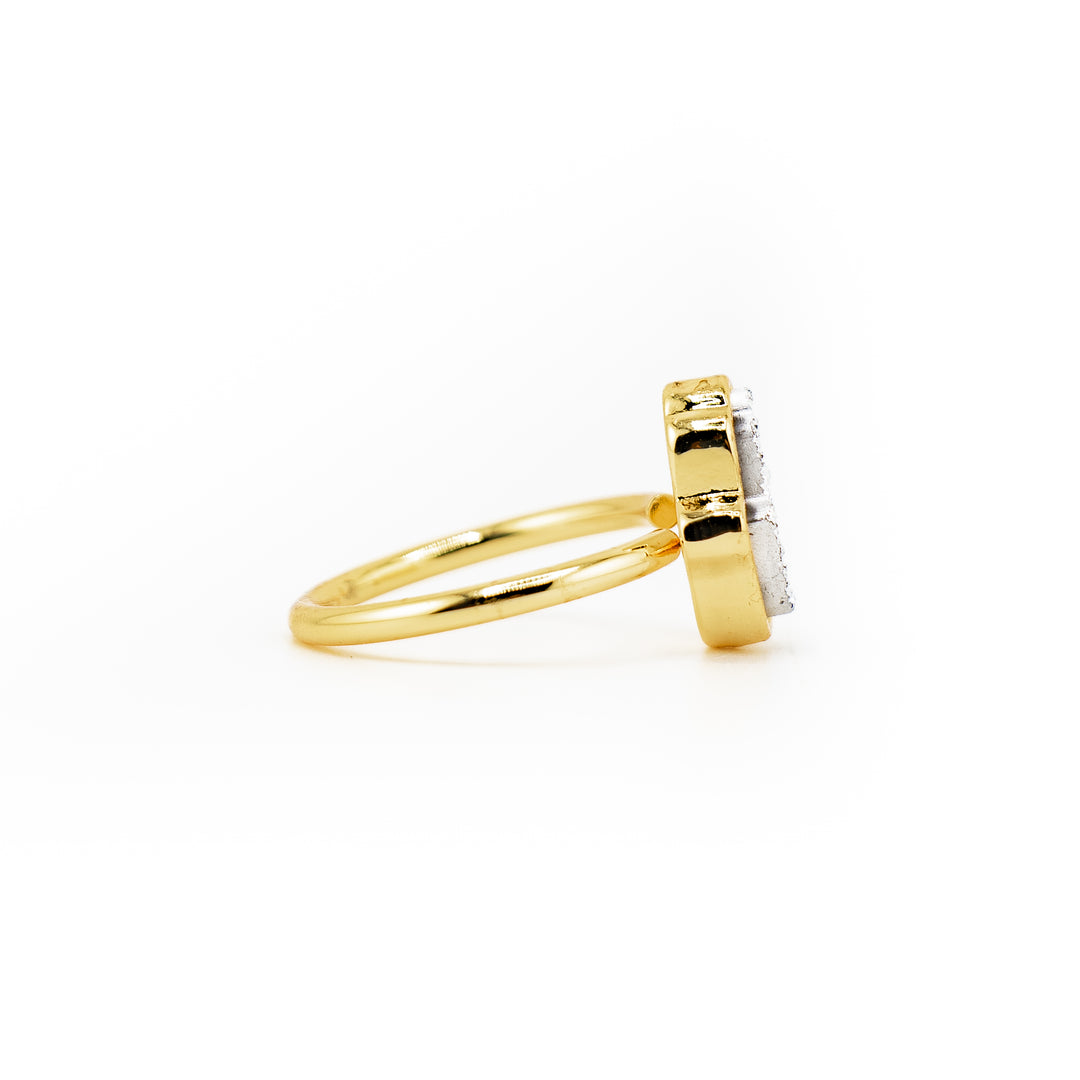 Hand Shaped Druze Ring for Women & Men - Gemstone Ring Jewelry Gift