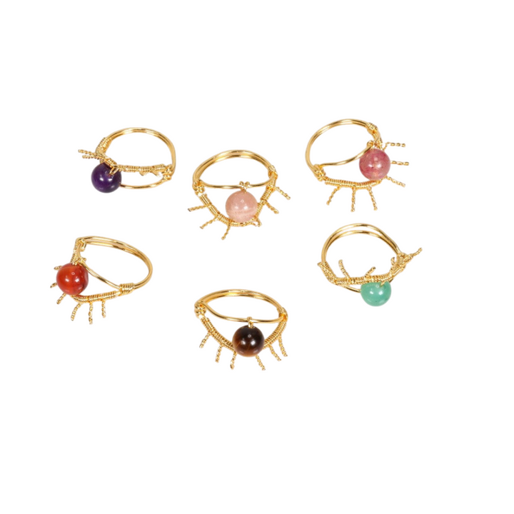 Natural Gemstone Ring for Women & Men - Gemstone Ring Jewelry Gift