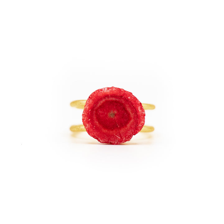 Anillo de calcita para mujer y hombre - Joyas con piedras preciosas
