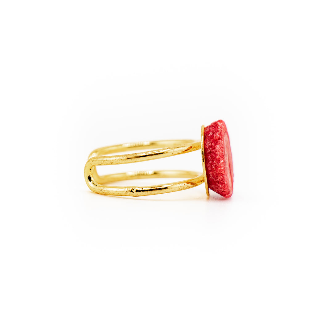 Anillo de calcita para mujer y hombre - Joyas con piedras preciosas