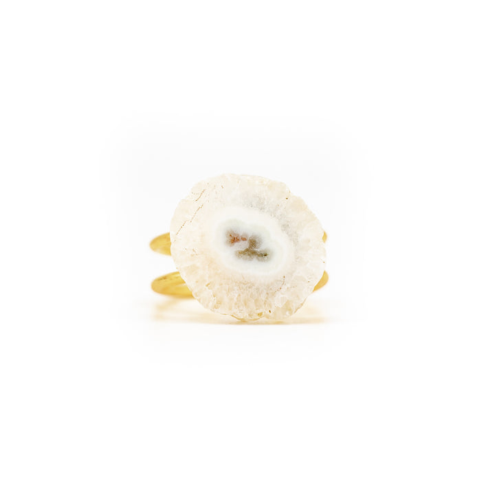 Anillo de calcita para mujer y hombre - Joyas con piedras preciosas