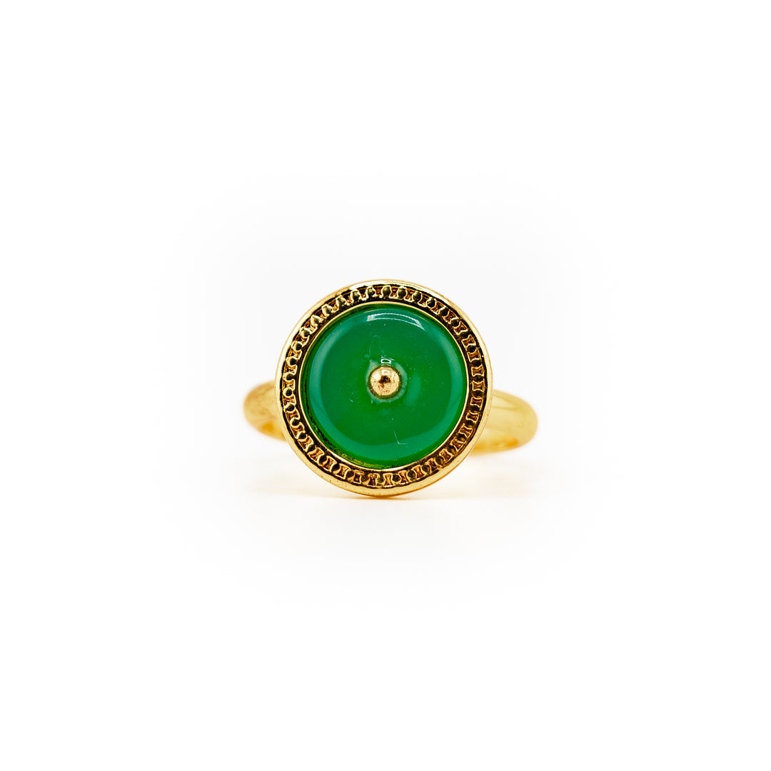Bague en pierres précieuses naturelles pour femmes et hommes - Cadeau bijou en pierres précieuses