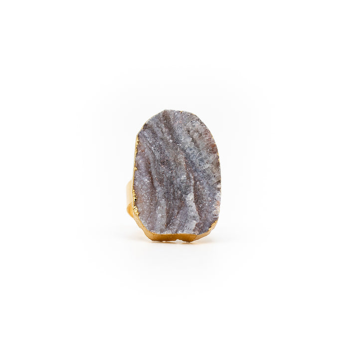 Bague en pierre précieuse druze naturelle brute pour femme et homme – Cadeau idéal