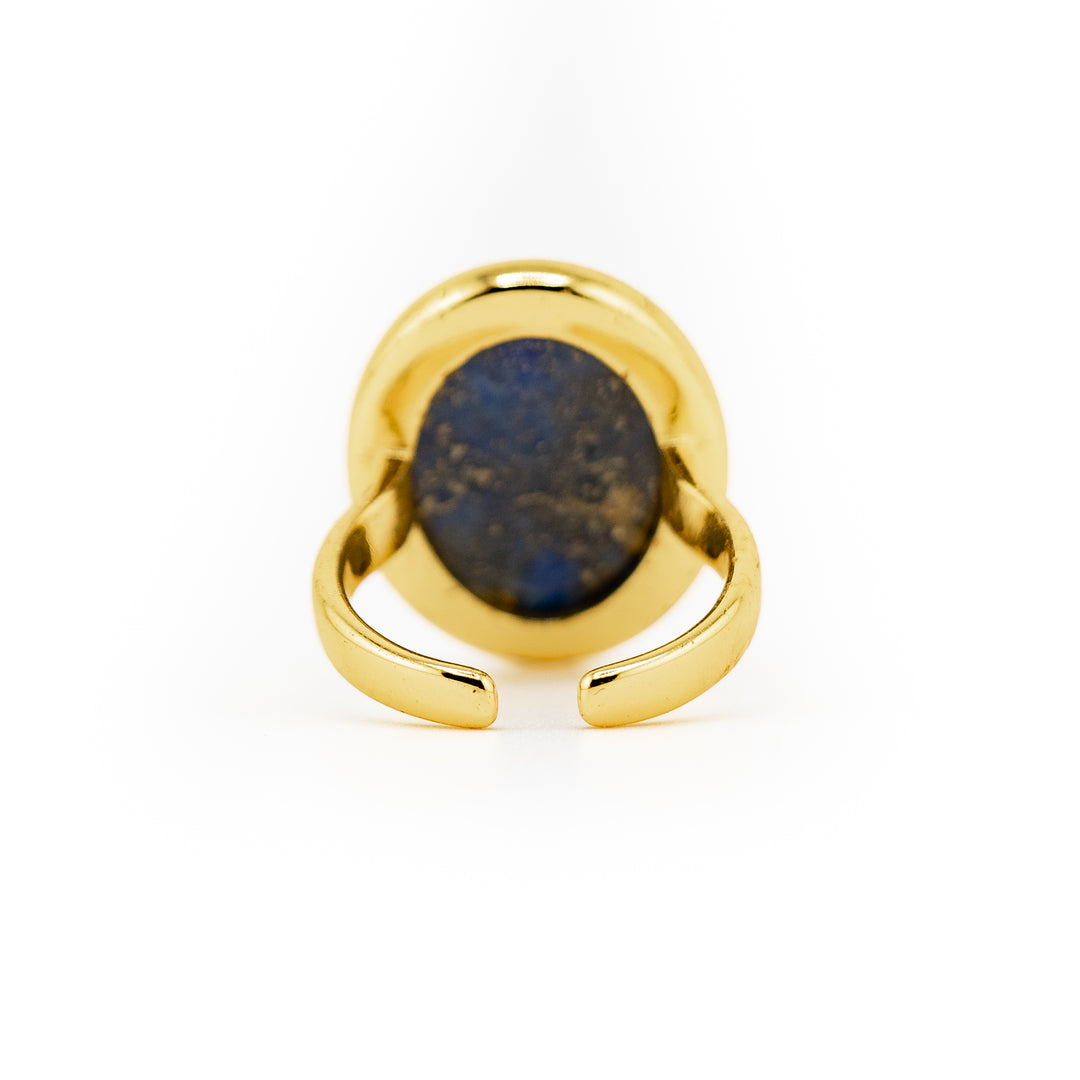 Bague en pierres précieuses naturelles pour femmes et hommes - Cadeau bijou en pierres précieuses
