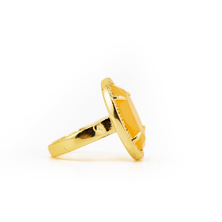 Bague en pierres précieuses naturelles pour femmes et hommes - Cadeau bijou en pierres précieuses