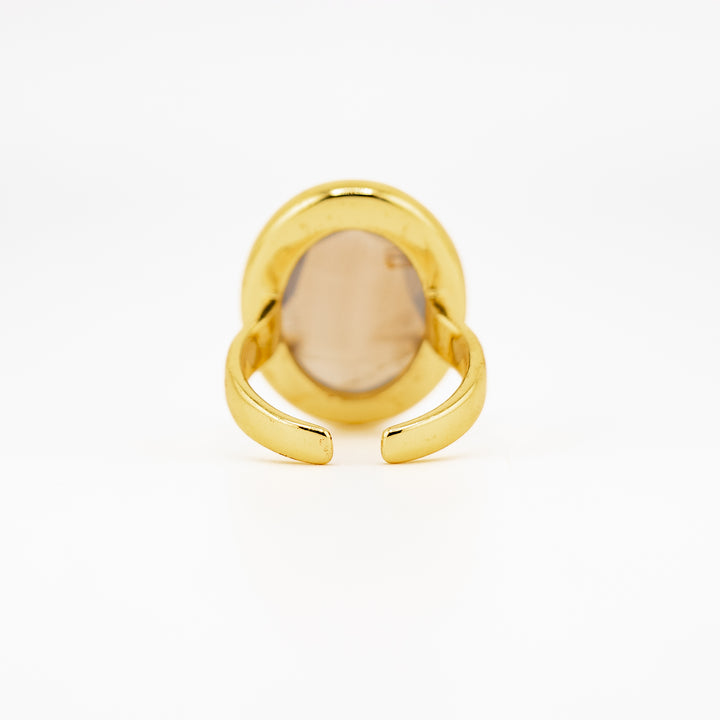 Bague en pierres précieuses naturelles pour femmes et hommes - Cadeau bijou en pierres précieuses