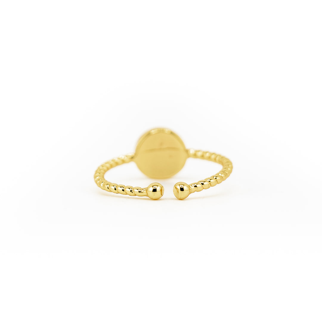 Bague en pierres précieuses naturelles pour femmes et hommes - Cadeau bijou en pierres précieuses