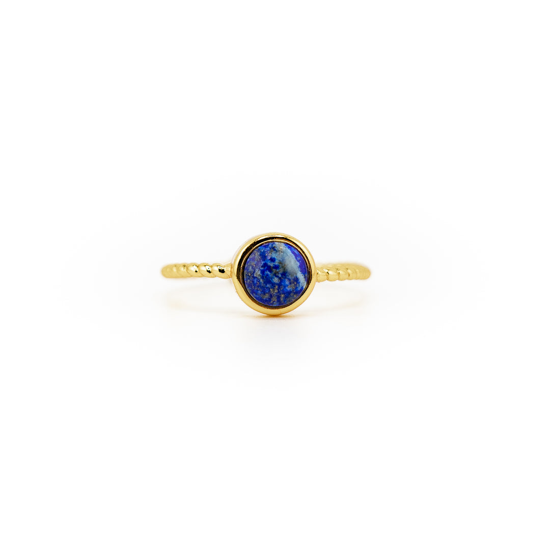 Bague en pierres précieuses naturelles pour femmes et hommes - Cadeau bijou en pierres précieuses