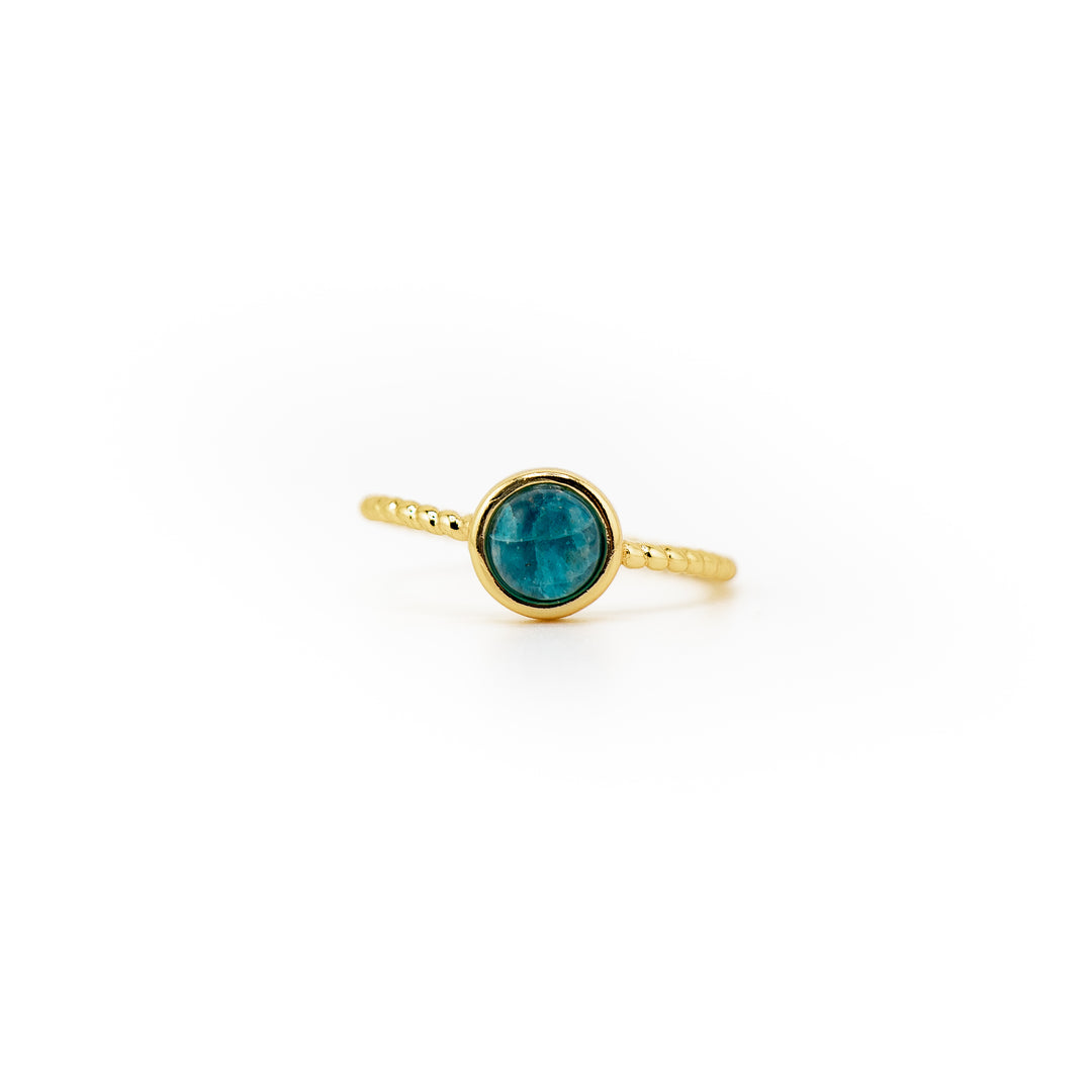 Bague en pierres précieuses naturelles pour femmes et hommes - Cadeau bijou en pierres précieuses