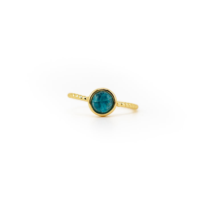 Bague en pierres précieuses naturelles pour femmes et hommes - Cadeau bijou en pierres précieuses
