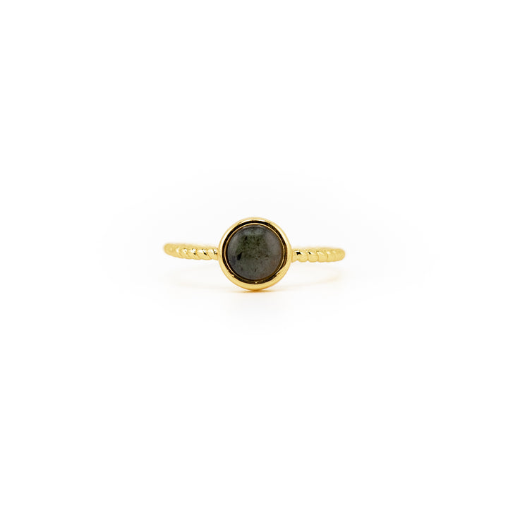 Bague en pierres précieuses naturelles pour femmes et hommes - Cadeau bijou en pierres précieuses