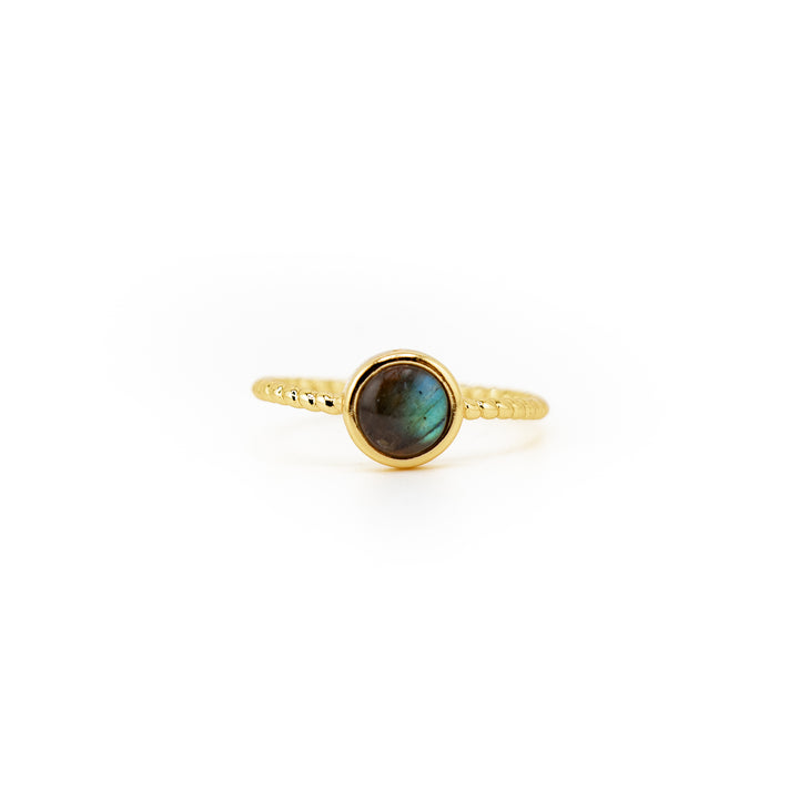 Bague en pierres précieuses naturelles pour femmes et hommes - Cadeau bijou en pierres précieuses