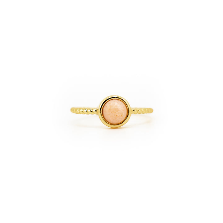 Bague en pierres précieuses naturelles pour femmes et hommes - Cadeau bijou en pierres précieuses
