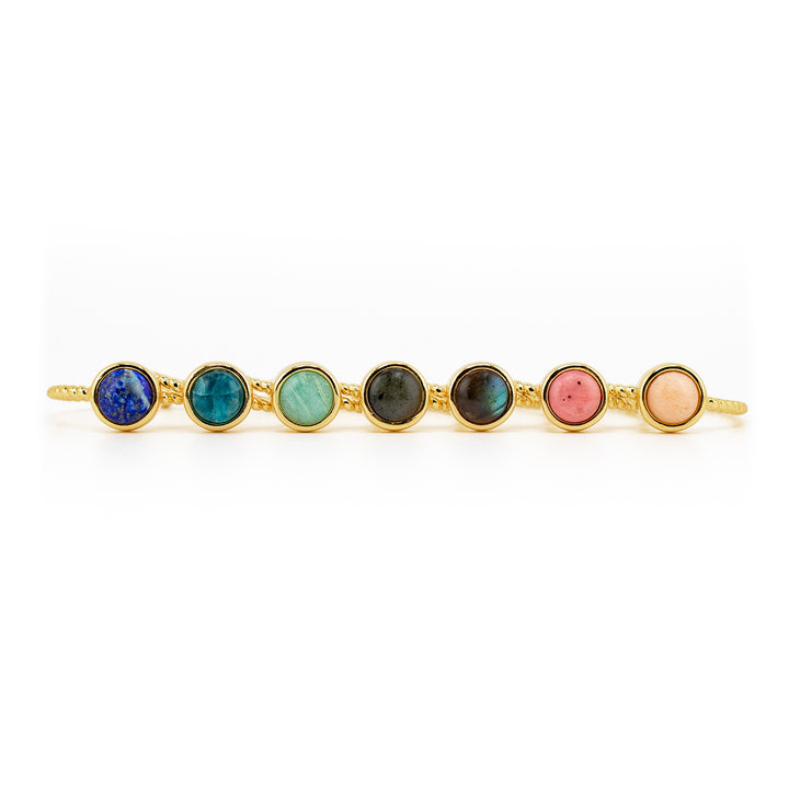 Bague en pierres précieuses naturelles pour femmes et hommes - Cadeau bijou en pierres précieuses