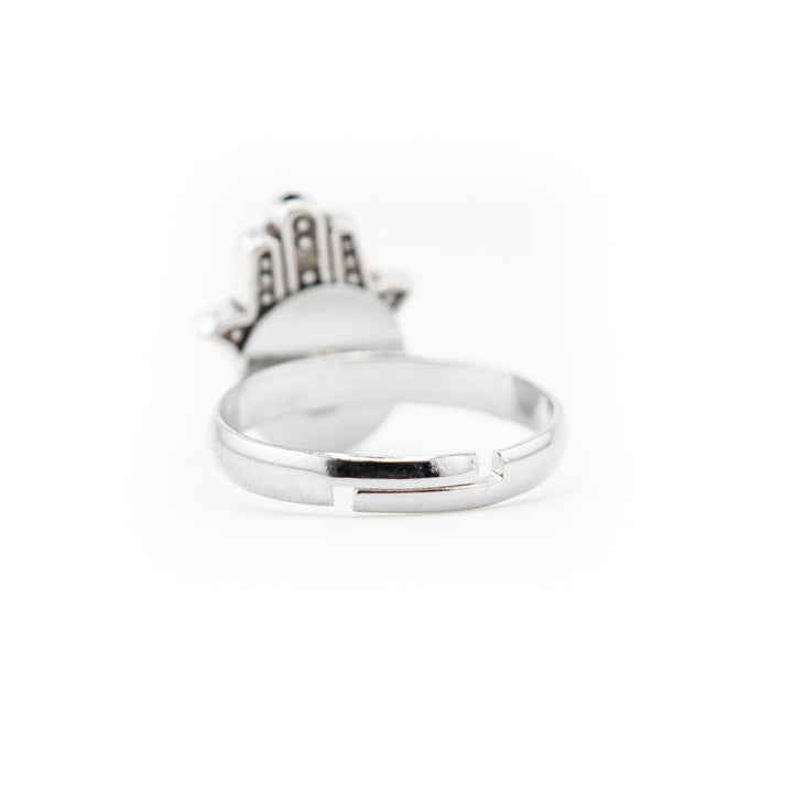 Bague main de Fatima avec mauvais œil pour femme et homme – Bague en pierres précieuses