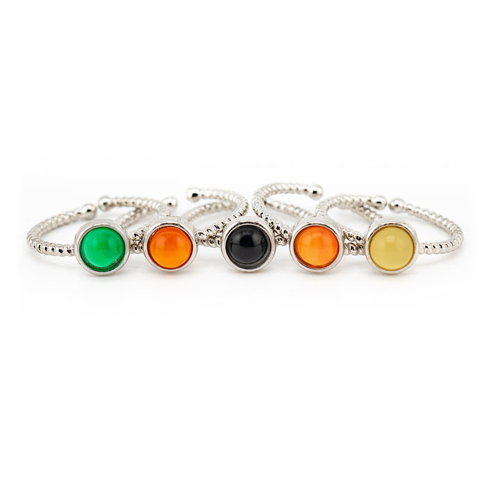 Natural Gemstone Ring for Women & Men - Gemstone Ring Jewelry Gift