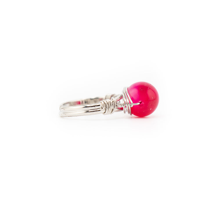 Natural Wire Wrapped Gemstone Ring for Women & Men - Gemstone Ring Jewelry Gift