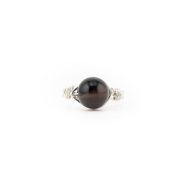 Natural Wire Wrapped Gemstone Ring for Women & Men - Gemstone Ring Jewelry Gift