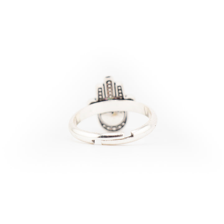 Hamsa Hand Ring for Women & Men - Gemstone Ring Jewelry Gift
