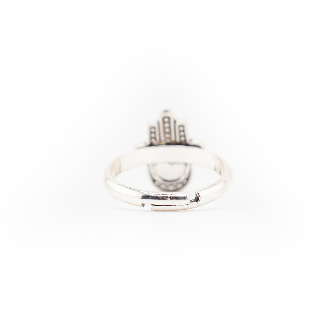 Hamsa Hand Ring for Women & Men - Gemstone Ring Jewelry Gift